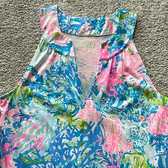 Lilly Pulitzer Rose Shift Dress Bali Blue Once Upon A Tide - Picture 3 of 7